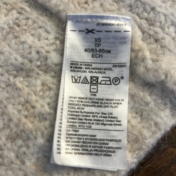 Banana Republic Marina Wool and Alpaca Oatmeal Sweater, sz Extra Small - Picture 6 of 11